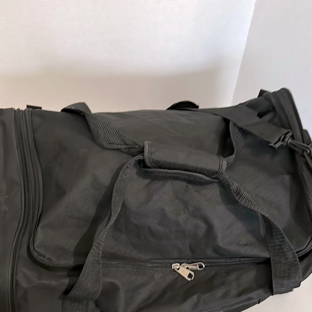 Disney Parks Walt Disney Packable Black Duffel Bag